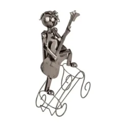 Vinflaskhållare-Flaskhållare - EUROWEB - Musiker - Metall - 11 x 24 x 35 cm - Rockpresent