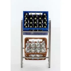 Vinflaskhållare-Flaskhylla - CLP - Lennert - Rostfritt stål - 75 cm - Kök