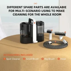 Golv- & Mattrengöring-Fläckrensare, Hög Sugkraft, Dubbeltankssystem,EU