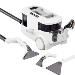 Golv- & Mattrengöring-Fläckrensare, Kraftfull sug, Multifunktionell design,EU, vit