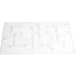 Kakformar-Flygplansform av silikonbakform - perfekt för dekoration av chokladkakor i kökshemmet