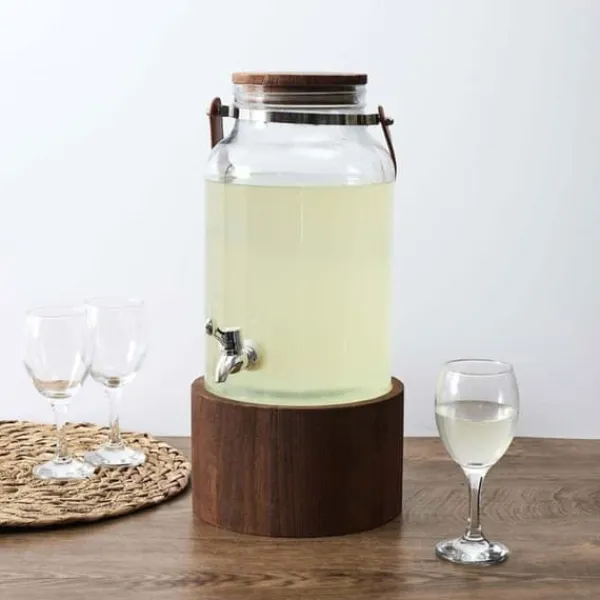 Dryckesautomater-FONTAINE 6L STÖD I TRÄ OCH HANDTAG