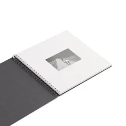 Förvaring Av Fotografier-Fotoalbum Black med vita blad 35x31,5cm Bigso Box of Sweden