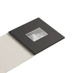 Förvaring Av Fotografier-Fotoalbum Linen med svarta blad 35x31,5cm Bigso Box of Sweden