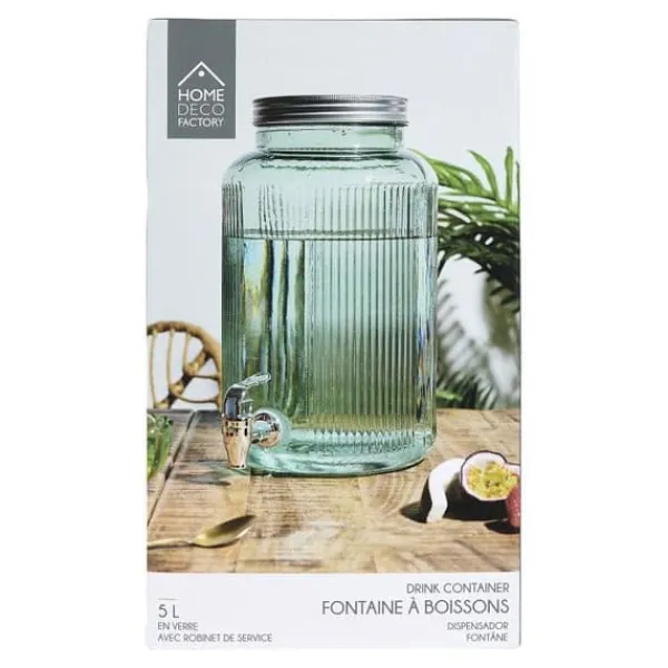 Dryckesautomater-FÄRGAD GLAS FONTÄN 5L