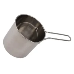 Fritöspanna i rostfritt stål Högtemperaturbeständig oljebesparande Bärbar minimetallfritöspanna med långt handtag 4-delat set