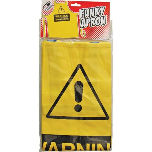 Förkläde - Warning, Man Cooking