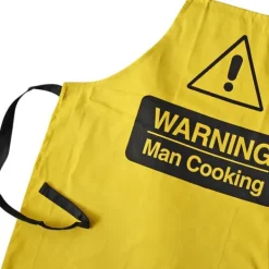 Förkläde - Warning, Man Cooking