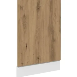 vidaXL Diskmaskiner-Front för diskmaskin “Lyon” artisan ek 45x3x67 cm