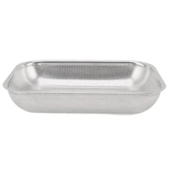 Durkslag & Silar-Frukt Grönsak Rektangulär Silkorg Rostfritt stål Durkslagssil Rektangelnät Oljekorg Stor storlek