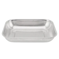 Durkslag & Silar-Frukt Grönsak Rektangulär Silkorg Rostfritt stål Durkslagssil Rektangelnät Oljekorg Liten storlek