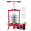 Juicepressar-Frukt Vinpress Manuell, Vinframställningspress 3,69 Gal/14L, Rostfritt Stål