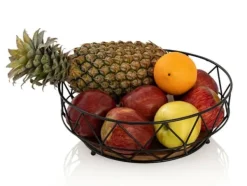 Serveringsfat & Skålar-Fruktkorg metallbröd korg frukt skål runt neo Ø 28 cm