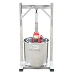 Pressar-Fruktvinpress, 12L kapacitet, lätt att rengöra,Silver