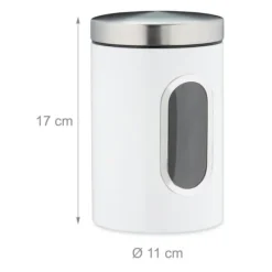 Förvaringsburkar-Förvaringsburk, 17x11 cm, Metall