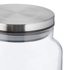 Förvaringsburkar-Förvaringsburkar, 3 delar, 14x12 cm, Transparent