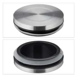 Förvaringsburkar-Förvaringsburkar, 3 delar, 14x12 cm, Transparent