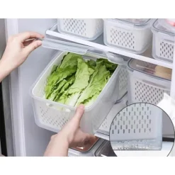 Förvaringsburkar 4-set - Täta köksburkar med korg