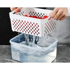 Förvaringsburkar 4-set - Täta köksburkar med korg