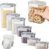 Förvaringsburkar-Förvaringsburkar 7-set - Täta köksburkar för pasta och torrvaror