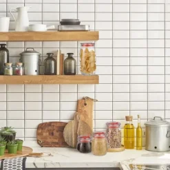 Förvaringsburkar-Förvaringsburkset, 12x21 cm, Transparent