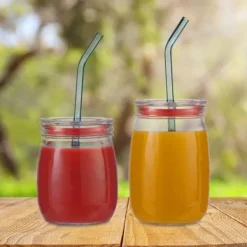 Förvaringsburkar-Förvaringsburkset, 12x21 cm, Transparent