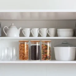 Förvaringsburkar-Förvaringsburkset, 18x10 cm, Transparent