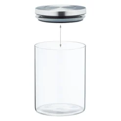 Förvaringsburkar-Förvaringsburkset, 13x10 cm, Transparent