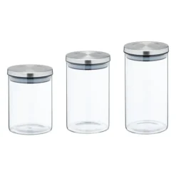 Förvaringsburkar-Förvaringsburkset, 13x10 cm, Transparent