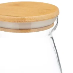 Förvaringsburkar-Förvaringsburkset, 21.5x12 cm, Transparent, Natur