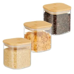 Förvaringsburkset, 10,5x10x10 cm, Transparent