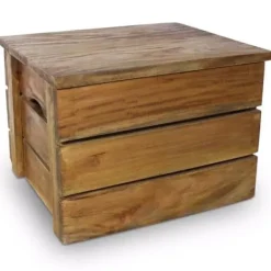 vidaXL Förvaringslådor För Hemmet-Förvaringslådor - - 2 st - Återvunnet trä - Antik stil - Brun