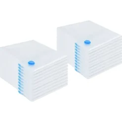 vidaXL Förvaringspåsar För Hemmet-Förvaringspåsar 20 pcs Transparent och Blå 100 x 80 cm