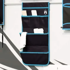 vidaXL Förvaringspåse med lagring Grå 66 x 40 cm oxford