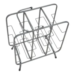 Vinflaskhållare-FURNLUX FLASKHÅLLARE FYRKANTIG GRÅ 40CM