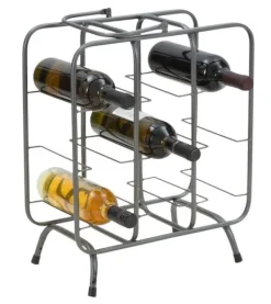 Vinflaskhållare-FURNLUX FLASKHÅLLARE FYRKANTIG GRÅ 40CM