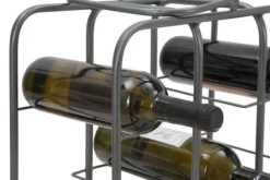 Vinflaskhållare-FURNLUX FLASKHÅLLARE FYRKANTIG GRÅ 40CM