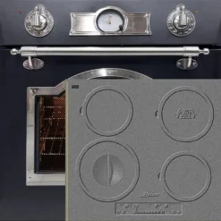 Fyra elektriska inbyggnadsugnar - Kaiser - Empire EH 6355 Em Sil - 67 L - 8 tillagningslägen - Induktion 60 cm