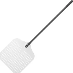 Pizzaspadar-Fyrkantig aluminiumbricka spade, perforerad, 405 x 1320 mm - Hendi 617144