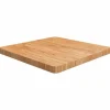 Skärbrädor-Fyrkantig bordsskiva i behandlad massiv ek | Färg: Ljusbrun | Storlek: 60x60x4 cm