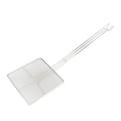 Fyrkantig skumslev i rostfritt stål för matlagning och stekning - finmaskig pastasilsked