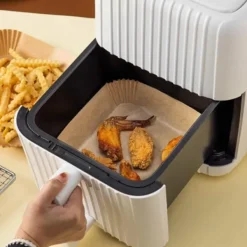 Fyrkantiga Air Fryer Papper 100-pack – 17cm Engångspapper för Luftfritös