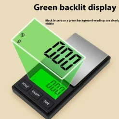 500g / 0.01g 5 enheter Bärbar smyckesvåg Liten Våg digital fickvåg