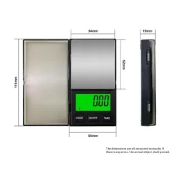 500g / 0.01g 5 enheter Bärbar smyckesvåg Liten Våg digital fickvåg