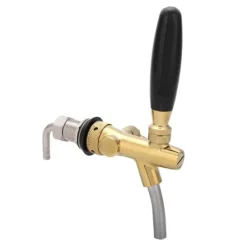 Ölkranar-G5/8 Kromplätering Rostfritt Stål Justerbar Öltappkran för Hembar (Guld)