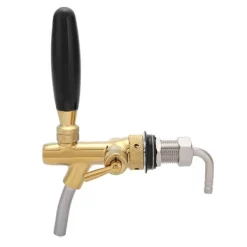 Ölkranar-G5/8 Kromplätering Rostfritt Stål Justerbar Öltappkran för Hembar (Guld)