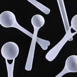 Mått & Måttskedar-1g mätskedar mycket noggrann mjölkpulversked rundbottnad minisked för resor