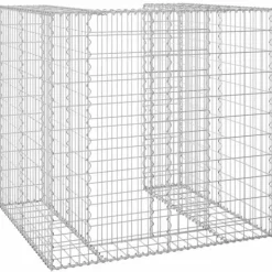 Tillbehör Till Avfallshantering-Gabionmur för soptunna - Galvaniserat stål | Storlek: 110x100x110 cm