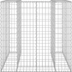 Tillbehör Till Avfallshantering-Gabionmur för soptunna - Galvaniserat stål | Storlek: 110x100x110 cm