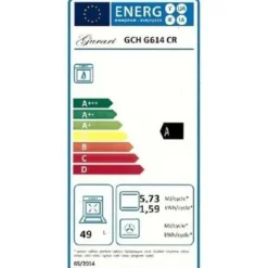 Gasspis - GURARI - GCH G 614 CR - 60 cm - 4 Kw WOK - Multifunktionell + fläkt GCH F 461 BG 9